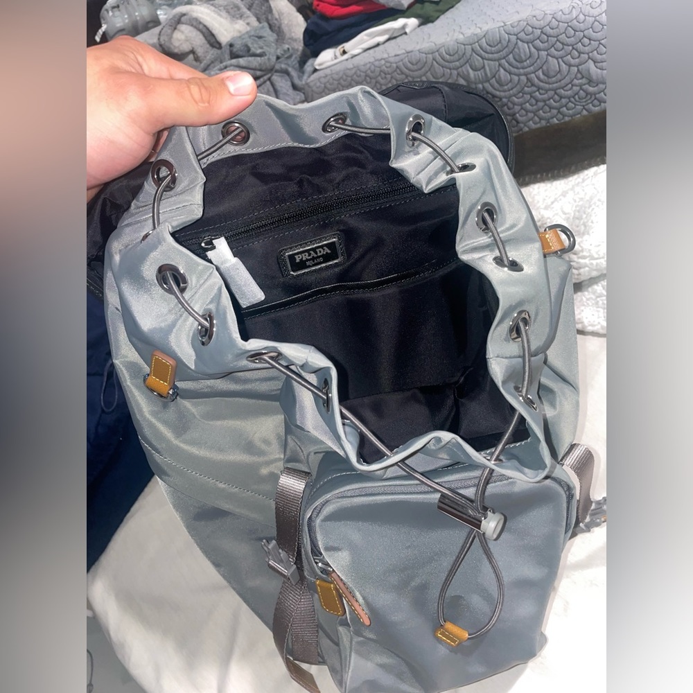PRADA Re-Nylon and Saffiano leather back pack - Picture 6 of 10